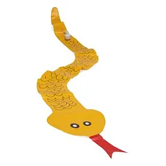 beeztees žaislas šunims, gyvatė Splashy, geltona, L 150 cm — 4 nuotrauka