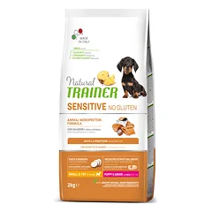 Natural Trainer Sensitive Mini Puppy Salmon (lašiša) sausas pašaras šunims iki 1 metų 2kg