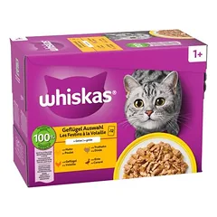 Multipack Whiskas 1+ Adult Frischebeutel 12 x 85 g