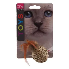 Magic Cat žaislas katei su plunksnomis, 9cm