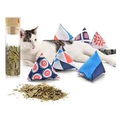 Canadian Cat Company Schmusekissen 6er-Set Katzenminze Pyramide XL