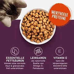 Smilla Adult begrūdis Sensitive su antiena, sausas maistas katėms, 3 - 4,9 kg — 2 nuotrauka