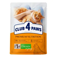 Club 4 Paws Premium guliašas su vištiena padaže katėms - Pet24 nuotrauka