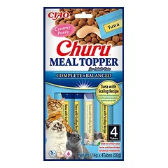 Churu Meal Topper skanėstas katėms su tunu ir šukutėmis 12x56g