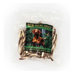 Real Dog skanėstai šunims, sukti antienos ir menkės sumuštiniai, 500 g