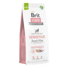 Brit Care Sustainable Sensitive Insect&Fish sausas pašaras šunims su vabzdžiais ir žuvimi 12 kg