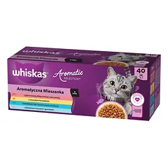 WHISKAS Adult Aromatic Mix 40 x 85 g - drėgnas kačių maistas 