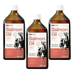 Lab-V 100% lašišų aliejus įvairaus amžiaus šunims ir katėms 3x500ml šalto spaudimo