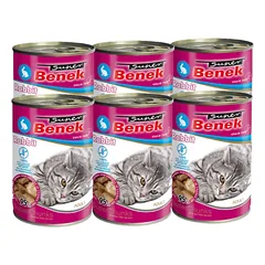 Super Benek CAT be grūdų gabaliukai su triušiena padaže 6x415 g