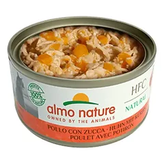 Almo Nature HFC Chicken with Pumpkin konservai katėms su vištena ir moliūgu