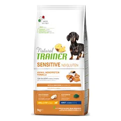 Natural Trainer Sensitive Adult Mini Salmon sausas pašaras su lašiša šunims