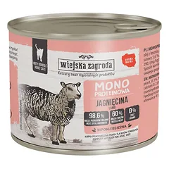 WIEJSKA ZAGRODA Vienos baltymų ėreina drėgnas kačių maistas, 6 x 200 g