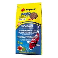 Tropical Pond Pellet Mix S pašaras tvenkinių žuvims spalvotomis granulėmis 50 l (5 kg)