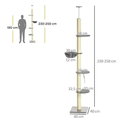 Kačių draskyklė 230–250 cm — 3 nuotrauka
