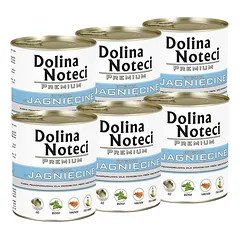Konservai šunims su ėriena Dolina Noteci Premium, 6 x 800 g