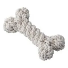 Quapas! Žaislas šunims iš natūralios virvės, kaulas, L, 23 cm — 3 nuotrauka