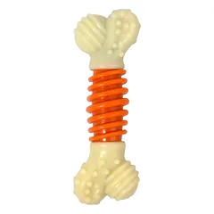 Nylabone Pro Action - kramtomas žaislas šunims su skirtingu kietumu, šoninės skonis, Bone / S — 2 nuotrauka