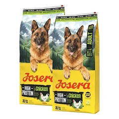 JOSERA High Protein Adult Chicken 2x12,5kg didelės energijos maistas sportiniams šunims