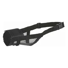 Trixie Muzzle Nylon snukis šunims, juodas, M dydis, snukio ilgis 4.6 cm, snukio apimtis 19-26 cm — 2 nuotrauka