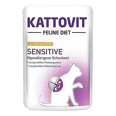 Kattovit Sensitive chicken+indica 85g paketėlis
