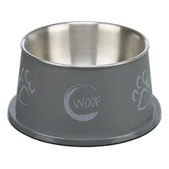 Trixie Long Ear Bowl nerūdijančio plieno dubenėlis šunims su ilgomis ausimis, nerūdijantis plienas, plastiko danga, 0.9 l/ø 19 cm — 3 nuotrauka