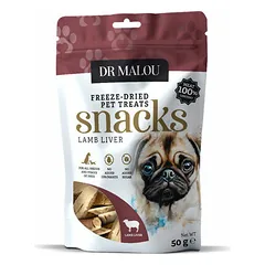 Dr Malou Dog liofilizuotos ėrienos kepenėlės, skanėstai šunims 50 g — 3 nuotrauka