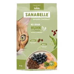 SANABELLE No Grain Vištiena 8 kg be grūdų kačių maistas