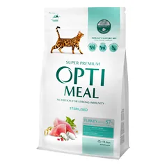 OPTIMEAL™ Visavertis pašaras sterilizuotoms katėms ir kastruotiems katinams - kalakutiena ir avižos, 10 kg