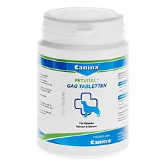 Canina Petvital GAG Tablets, skirtas palaikyti sąnarius ir jungiamuosius audinius šunims, 180 vnt.