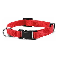 Dog collar 1,5 x33-40 cm red