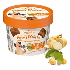 DoggyeBag Happy Routine MORNING ENERGY funkc. skanėstai šunims - ženšenis, ginkmedis, taurinas