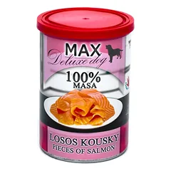 MAX Deluxe Dog lašiša gabaliukai konservas 400 g