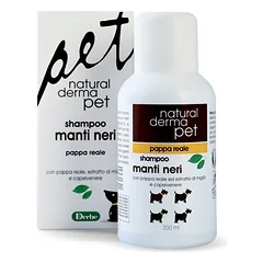 Natural Derma Pet šunų šampūnas juodam kailiui su bičių pieneliu ir papartmedžiu
