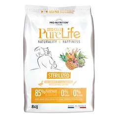Pro nutrition Pure Life STERILIZED Begrūdis maistas suaugusioms sterilizuotom ir į nutukimą linkusiom katėm