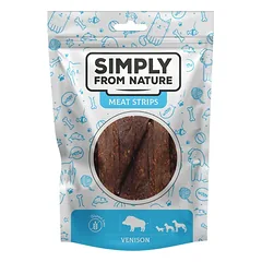 SIMPLY FROM NATURE Meat Strips Žvėrienos juostelės šunims 80 g