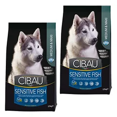 CIBAU Sensitive Adult Medium/Maxi 2 x 12kg+2kg