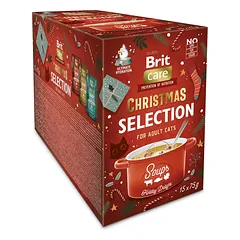 Brit Care Cat Soup Christmas Selection sriuba katėms, 15 x 75 g