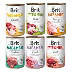 BRIT Pate&Meat Mix skoniai 6x400 g šunų paštetas