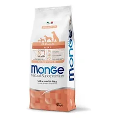 Monge adult sausas pašaras (lašiša ir ryžiai) 12kg