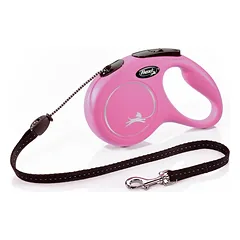 Flexi New Classic virvinis pavadėlis, Rožinė / Ml -8m iki 20 kg — 3 nuotrauka