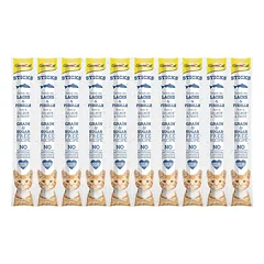 GimCat Sticks begrūdės lazdelės, su lašiša ir upėtakiu (10 vnt)