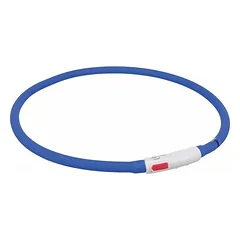 TRIXIE LED ĮKRAUNAMAS ŠVIEČIANTIS antkaklis USB, silikonas, XS-XL 70cm/10mm, mėlynas, 1 vnt. — 4 nuotrauka