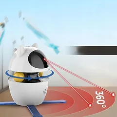 Automatinis lazerinis žaislas katėms su 3 režimais interaktyvus Smart Cat žaislas — 4 nuotrauka