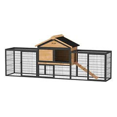 Mažų gyvūnų narvas PawHut 217x53x86cm., juodos/šviesiai rudos spalvos