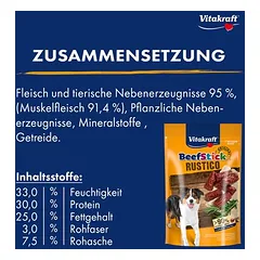 Vitakraft Beef Sticks Rustico skanėstai šunims — 5 nuotrauka