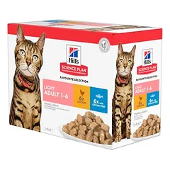 Hill's Science Plan Adult Light drėgnas maistas katėms — 3 nuotrauka