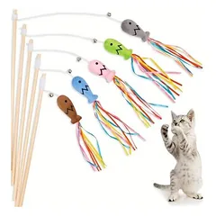 MCBOSON Katzenangel-Set, 5-teilig