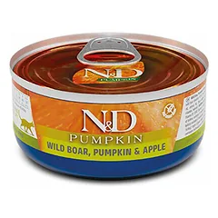 Farmina N&D Cat Pumpkin Adult su šerniena, moliūgu ir obuoliais, drėgnas maistas katėms 70 g — 2 nuotrauka