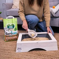 Sanicat Natura Activa 100% Green kraikas katėms, 2,5 kg — 3 nuotrauka