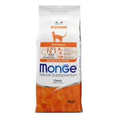 Monge Sterilised Monoprotein su antiena, sausas maistas katėms 10 kg parduotuvėje zoobaze.lt